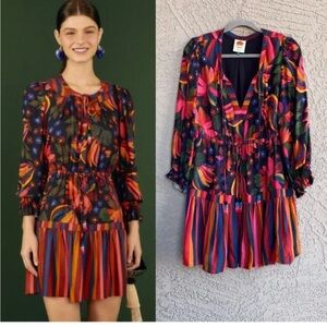 NWT FARM RIO BANANA SKY MINI DRESS